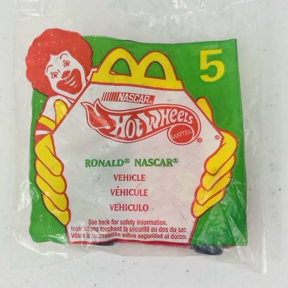 Mattel Other - McDonalds Ronald Nascar Vehicle Mattel Hot Wheels Toy 1998 Happy Meal Toy
